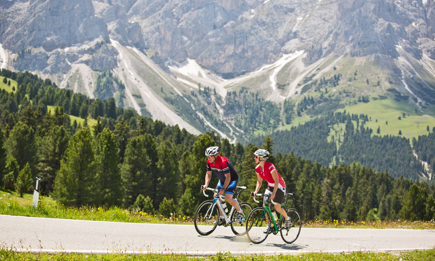 Rennradfahren in den Dolomiten