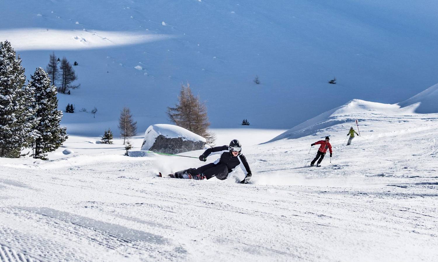 Ein Traum für Pistenflitzer - Skifahren in Obereggen, Südtirol. 
